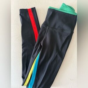 Splits59 Black and Red Sporty Leggings